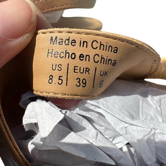 Market & Spruce Espadrille Wedge Sandals in Tan NEW Size 8.5 - Picture 10 of 10